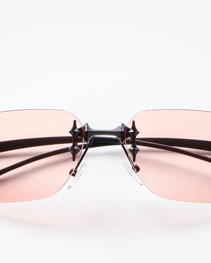 GRACE - Coral Lenses, Satin Black Frame