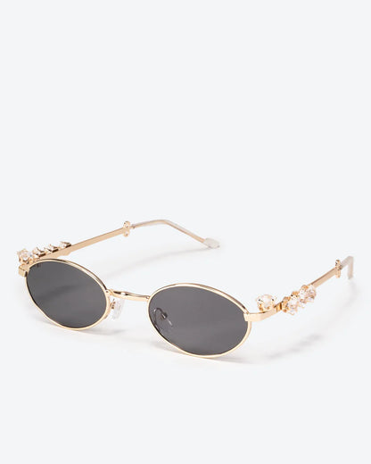 SOLEIL - Black Lenses, Gold Chrome Frame